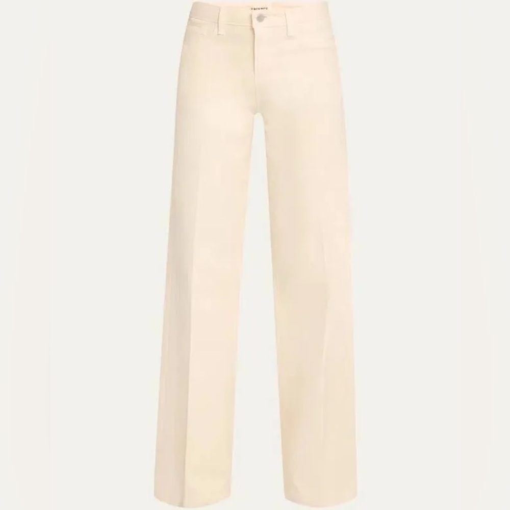 L’Agence Clayton Wide-Leg Coated Jean | NWT | Sz. 23 | French Vanilla | Cream - Picture 2 of 16